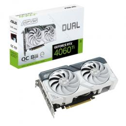 ASUS Dual GeForce RTX 4060 Ti White OC Grafikkarte B-Ware - 8GB GDDR6X, 1x HDMI, 3x DP