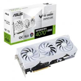 ASUS TUF Gaming GeForce RTX 4070 Ti SUPER OC BTF White - 16GB GDDR6X, 2x HDMI, 3x DP