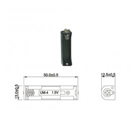 Batteriehalter für 1 x Micro-Batterie mit Lötanschluss