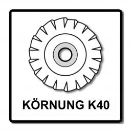 Bosch Fächerschleifscheiben X551 Expert for Metal 125mm, K40, 100 Stück ( 100x 2608606716 )