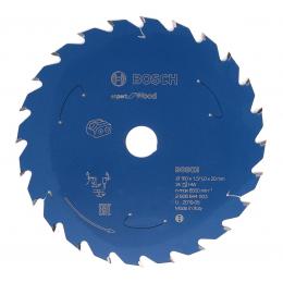 Bosch Kreissägeblatt Expert for Wood 160 x 1,0 x 20 mm 24 Zähne für Holz ( 2608644503 )