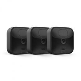 Bundle Blink Outdoor 3-Kamera-System + Echo Show 5 (3. Gen) [Full HD, W-LAN, Outdoor, Nachtsicht, 2-Wege Audio]