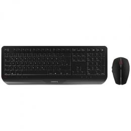 CHERRY Gentix Maus/Tastatur Desktop Set, Handballenaufla B-Ware Kabellos (2,4 GHz Technologie), Aufstellfüße, Flache Bauhöhe, 6-Tasten Maus