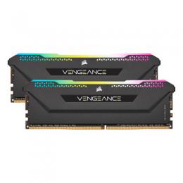 Corsair Vengeance RGB Pro SL Schwarz 16GB Kit (2x8GB) DDR4-3200 CL16 DIMM Arbeitsspeicher, optimiert für AMD