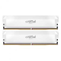 Crucial Pro OC Weiß 32GB Kit (2x16GB) DDR5-6400 CL38 B-Ware UDIMM Gaming-Arbeitsspeicher - Unterstützt Intel XMP 3.0 und AMD EXPO