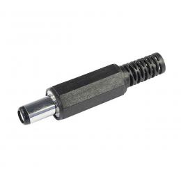 DC-Stecker 1,0 x 3,8 mm, Knickschutz