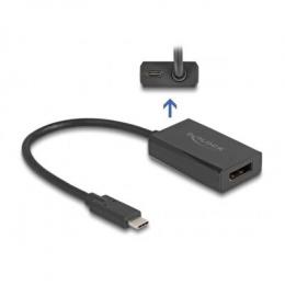 Delock Adapter DisplayPort Buchse zu USB Type-C™ Stecker - (DP Alt Mode) 4K mit PD 85 W