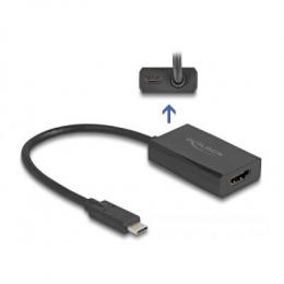 Delock Adapter HDMI Buchse zu USB Type-C™ Stecker (DP Alt Mode) - 4K mit PD 100 W