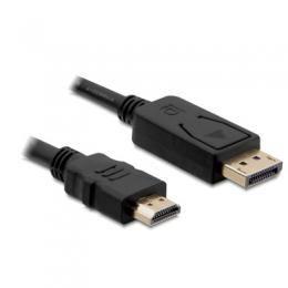Delock DisplayPort-HDMI Kabel, 2m, vergoldet, schwarz