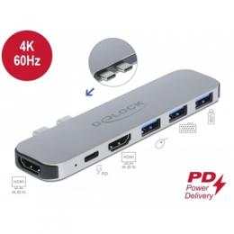 Delock Dockingstation für MacBook Dual HDMI 4K / PD / Hub