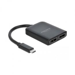 Delock USB Typ-C Splitter - 2 x DisplayPort MST / VXP B-Ware