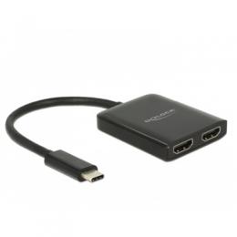 Delock USB Type-C Splitter - 2 x HDMI out 4K 30 Hz