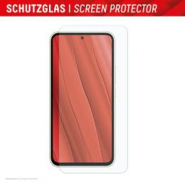 Displex Panzerglas + Schutzhülle für Samsung A55 , Schmutzabweisend, Kratzresistent, Schockresistent, Stoßfest, Transparent