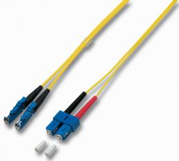 Duplex Jumper SC-E2000 9/125, OS2, LSZH, gelb, 3.0mm, 2m