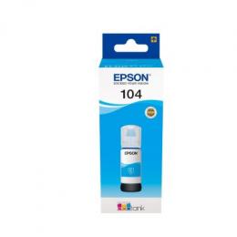 Epson 104 EcoTank-Tintenflasche Cyan 65 ml 7.500 Seiten Für Kompatibilität, siehe Artikel-Beschreibung
