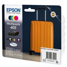 Epson 405 Tintenpatronen 4er-Pack 4x Farben DURABrite Ultra Ink Für Kompatibilität, siehe Artikel-Beschreibung | 4x Tintenpatronen: Schwarz, Magenta,