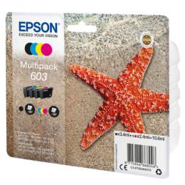 Epson 603 Tintenpatronen 4er-Pack 4x Farben Für Kompatibilität, siehe Artikel-Beschreibung | 4x Tintenpatronen: Schwarz, Magenta, Gelb & Cyan