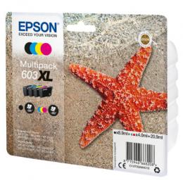 Epson 603XL Tintenpatronen 4er-Pack 4x Farben Für Kompatibilität, siehe Artikel-Beschreibung | 4x Tintenpatronen: Schwarz, Magenta, Gelb & Cyan