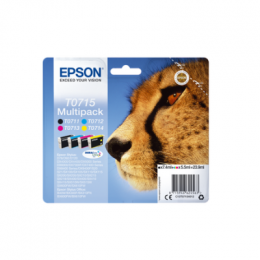 Epson T0715 Tintenpatronen 4er-Pack 4x Farben DURABrite Ultra In Für Kompatibilität, siehe Artikel-Beschreibung | 4x Tintenpatronen: Schwarz, Magenta,