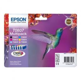 Epson T0807 Tintenpatronen 6er-Pack 6x Farben Für Kompatibilität, siehe Artikel-Beschreibung // Claria Photographic Ink
