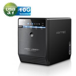 FANTEC QB-35U31 Storagegehuse 4x3,5 SATA HDD/SSD, USB3.1, Typ-C, 10G