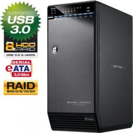 FANTEC QB-X8US3R Storagegehuse 8x 3,5 SATA HDD/SSD, USB3.0, eSATA, RAID