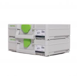 Festool Systainer Set 2x SYS3 M 112 ( 2x 204840 ) 7,7 Liter 396x296x112mm Werkzeugkoffer koppelbar