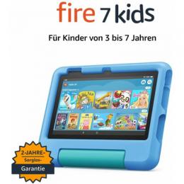 Fire 7 Kids-Tablet, 7-Zoll-Display, 16 GB, blau für Kinder von 3 bis 7 Jahren