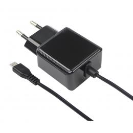 Fontastic Micro-USB-Netzteil (5 V/3,1 A) für Raspberry Pi 1, 2, 3 (Raspberry Pi 4 mit Typ-C-Adapter)