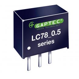 GAPTEC DC-DC-Wandler (Pol) 3,3 V/0,5 A - Serie LC78_0.5A - Eingangsspannung 4,75 V bis 28 V