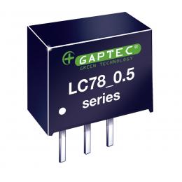 GAPTEC DC-DC-Wandler (Pol) 5 V/0,5 A - Serie LC78_0.5A - Eingangsspannung 6,8 V bis 28 V