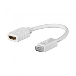 Goobay Mini DVI/HDMI™ Adapterkabel [0.1m, Weiß]