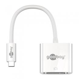 Goobay USB-C auf DVI Adapter, weiß