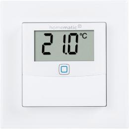 Homematic IP Smart Home Temperatur- und Luftfeuchtigkeitssensor mit Display – innen, HmIP-STHD