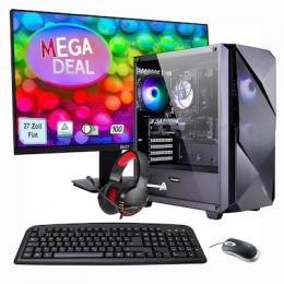 Hyrican Gaming-PC + MSI PRO MP273ADE SET AMD Ryzen 7 5700X, 32GB DDR4 RAM, 1TB M.2 SSD, NVIDIA GeForce RTX 4060, Windows 11 Home