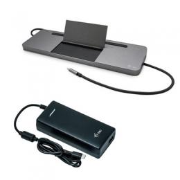 i-tec USB-C Docking Station + Universal Charger 112W - USB-C, DP, HDMI, VGA, USB 3.0/2.0, LAN, (micro-)SD-Karte, Audio