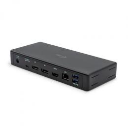 i-tec USB-C Dockingstation 3x4K mit 85W Stromversorgung 2x DisplayPort, 1x HDMI, 1x GLAN, 3x USB 3.1, 1x USB-C, 1x Audio/Mik