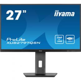 Iiyama ProLite XUB2797QSN-B1 Office Monitor - WQHD, Pivot, USB-C