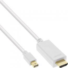 Ein Angebot für InLine Mini DisplayPort zu HDMI Konverter Kabel mit Audio, 4K/60Hz, wei, 1m InLine aus dem Bereich Kabel > Displayport zu HDMI / VGA / DVI - jetzt kaufen.