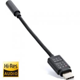 InLine Mini USB-C 96KHz Hi-Res Audio Adapterkabel, USB-C zu 3,5mm Buchse, 0,13m