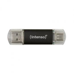 Intenso Twist Line Typ-A/Typ-C 64GB USB-Stick Mit Schutzkappe, bis zu 70 MB/s, USB 3.2 Gen 1x1 (5 Gbit/s)