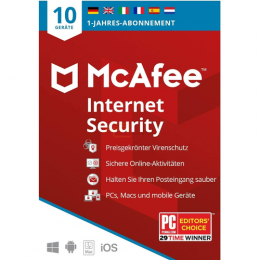 Internet Security Vollversion PKC inkl. Update 2025* 10 Gerte 1 Jahr