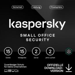 Kaspersky Small Office Security [15 Geräte - 2 Jahre] Base 15 Geräte + 15 Mobilgeräte + 2 Dateiserver - 2 Jahre