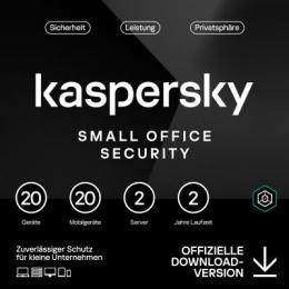 Kaspersky Small Office Security [20 Geräte - 2 Jahre] Base 20 Geräte + 20 Mobilgeräte + 2 Dateiserver - 2 Jahre