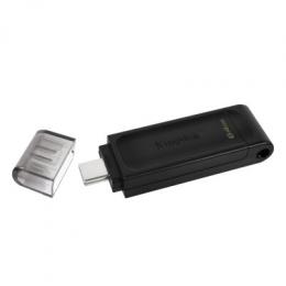 Kingston DataTraveler 70 Typ-C 64GB USB-Stick Mit Schutzkappe, bis zu 200 MB/s, USB 3.2 Gen 1x1 (5 Gbit/s)