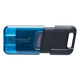 Kingston DataTraveler 80 M Typ-C 256GB USB-Stick Mit Schutzkappe, bis zu 200 MB/s, USB 3.2 Gen 1x1 (5 Gbit/s)