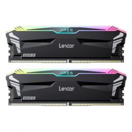 Lexar ARES RGB 32GB Kit (2x16GB) DDR5-6400 Schwarz UDIMM Desktop-Arbeitsspeicher mit RGB-Beleuchtung