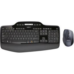 Logitech MK710 Desktopset, kabellos, US-Layout B-Ware Tastatur und Maus, AES-Verschlüsselung