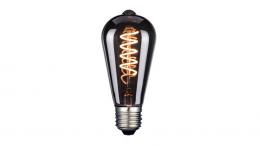 LUXULA LED Filament Leuchtmittel, SPIRAL, Pear, E27, 4W, 40lm, 1800K, dimmbar