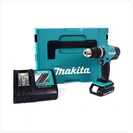 Makita DHP 453 RA1J Akku Schlagbohrschrauber 18 V 42 Nm + 1x Akku 2,0 Ah + Ladegerät + Makpac